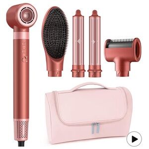 MESCOMB 5 in 1 Hot Air Styler Wrap NWT Hot Pink New